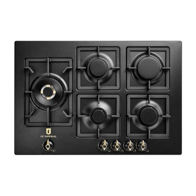כיריים גז 5 להבות 75 ס"מ שחור LE'IMPERIAL IM755BK