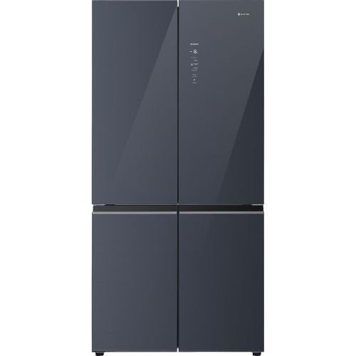 מקרר 4 דלתות מקפיא תחתון 600 ליטר נטו Electra EL685GS עם מפסק תאורה באישור מכון צומת - גימור זכוכית כסופה