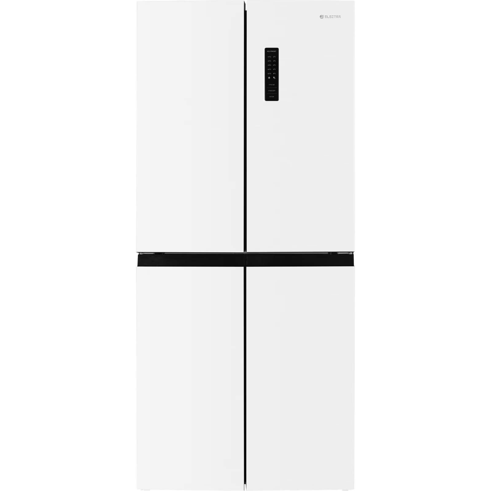 מקרר 4 דלתות מקפיא תחתון 362 ליטר נטו Electra EL404W עם מפסק תאורה באישור מכון צומת
