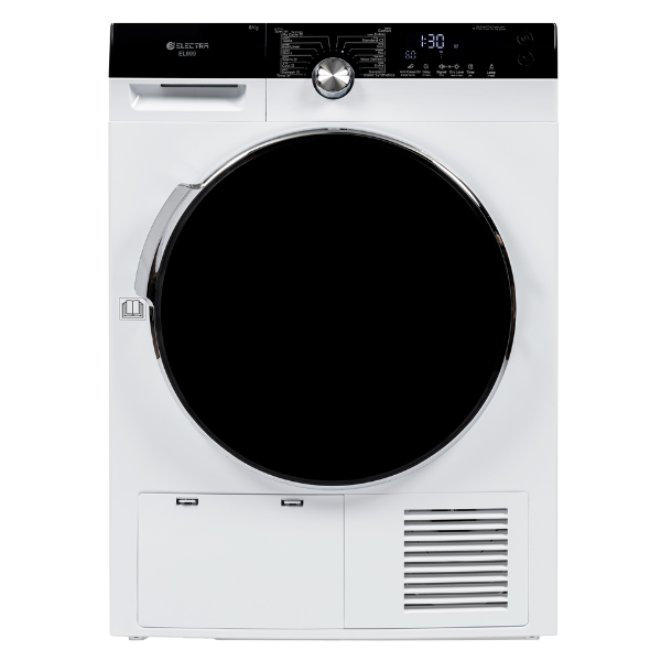 מייבש כביסה קונדנסור פתח חזית 10 ק"ג Electra EL1099 Heat Pump - צבע לבן אחריות ע"י היבואן הרשמי