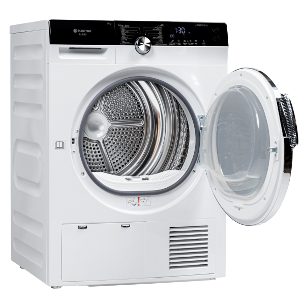 מייבש כביסה קונדנסור פתח חזית 10 ק"ג Electra EL1099 Heat Pump - צבע לבן אחריות ע"י היבואן הרשמי – תמונה 2