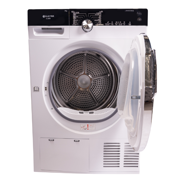 מייבש כביסה קונדנסור פתח חזית 10 ק"ג Electra EL1099 Heat Pump - צבע לבן אחריות ע"י היבואן הרשמי – תמונה 4
