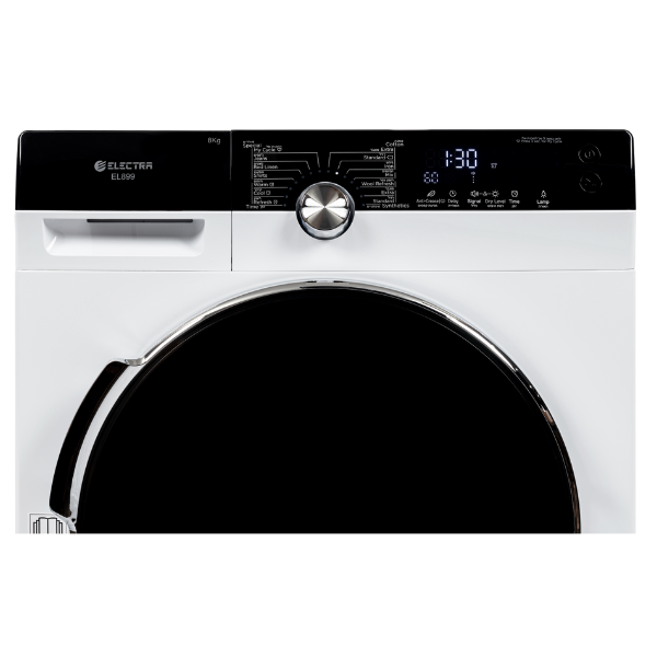 מייבש כביסה קונדנסור פתח חזית 10 ק"ג Electra EL1099 Heat Pump - צבע לבן אחריות ע"י היבואן הרשמי – תמונה 5