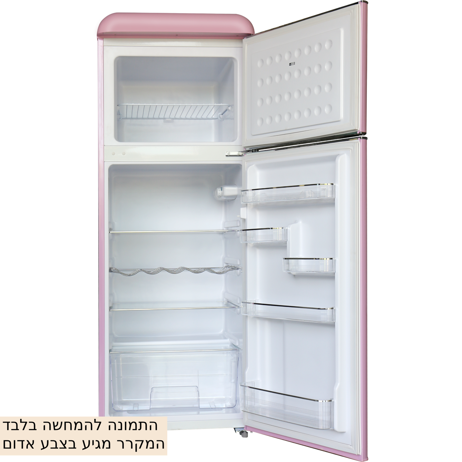 מקרר מקפיא עליון רטרו 208 ליטר Electra ELR210R - גימור אדום אחריות ע"י היבואן הרשמי – תמונה 2