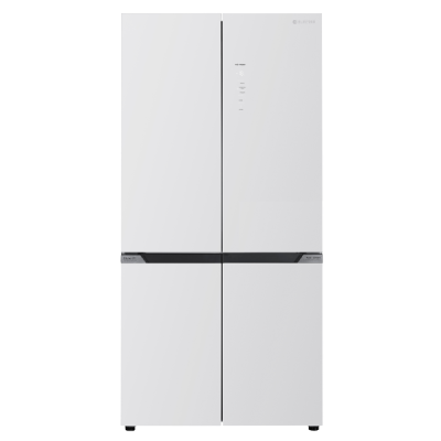 מקרר 4 דלתות מקפיא תחתון 505 ליטר נטו Electra EL560GW עם מפסק תאורה - גימור זכוכית לבנה אחריות ע"י היבואן הרשמי