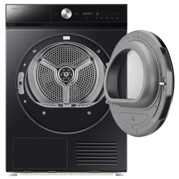 מייבש כביסה פתח חזית 9 ק"ג קונדנסור Samsung Bespoke DV90DB8845GB Heat Pump - צבע שחור אחריות ע"י סמסונג ישראל – תמונה 2