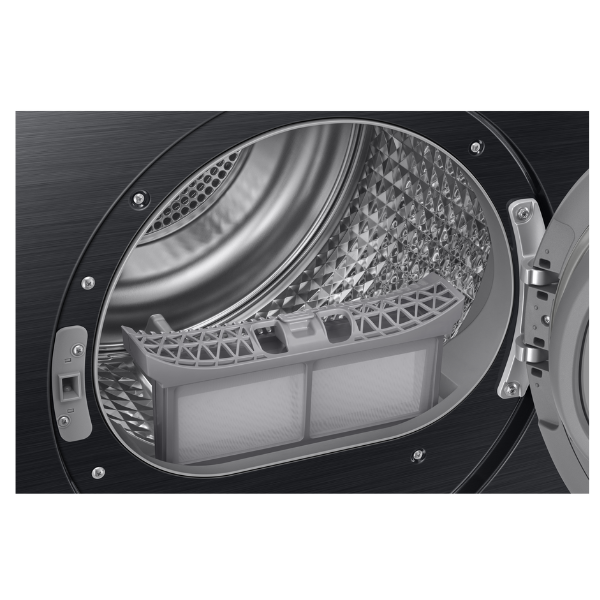 מייבש כביסה פתח חזית 9 ק"ג קונדנסור Samsung Bespoke DV90DB8845GB Heat Pump - צבע שחור אחריות ע"י סמסונג ישראל – תמונה 3