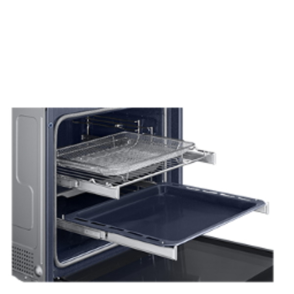 תנור אפייה בנוי Air Fry Dual Cook פירולטי 76 ליטר Samsung NV7B6675CCK - גימור שחור אחריות ע"י סמסונג ישראל – תמונה 3