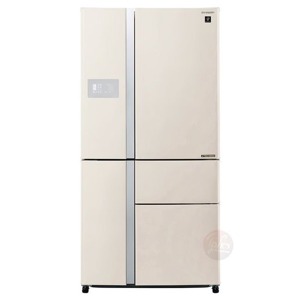מקרר 5 דלתות 668 ליטר Sharp SJ-9630-BG מאושר לשימוש בשבת ובמועד ע"י מכון צומת - גימור בז' אחריות ע"י היבואן הרשמי
