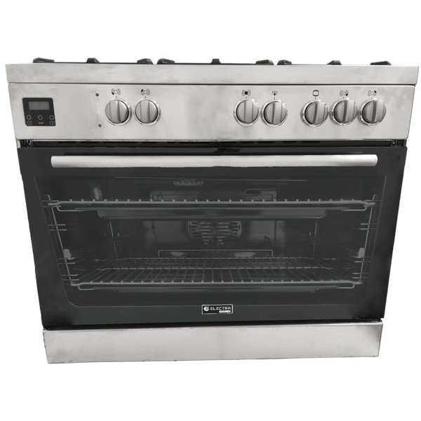 תנור משולב כיריים 5 מבערים 90 ס"מ Electra CZ96XHQ-EL9990N - צבע נירוסטה תוצרת איטליה אחריות ע"י היבואן הרשמי – תמונה 3