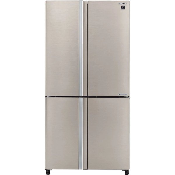 מקרר 4 דלתות מקפיא תחתון 578 ליטר נטו Sharp SJ-8950 - גימור נירוסטה אחריות ע"י היבואן הרשמי