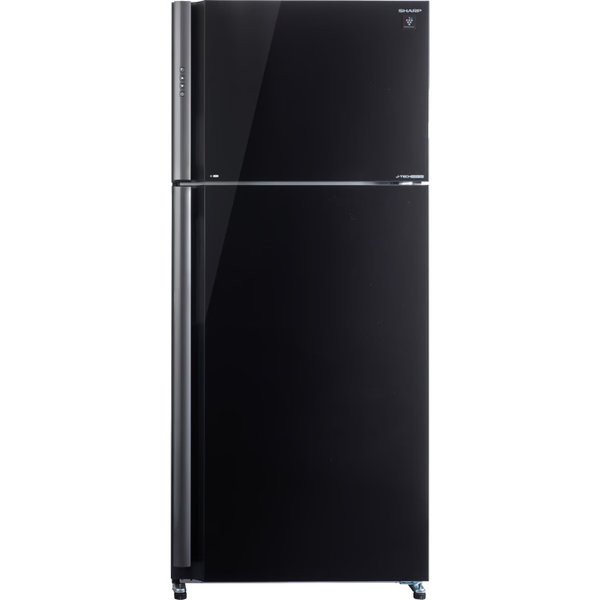 מקרר מקפיא עליון 588 ליטר נטו Sharp SJ-GPRN75D-BK - גימור זכוכית שחורה אחריות ע"י היבואן הרשמי