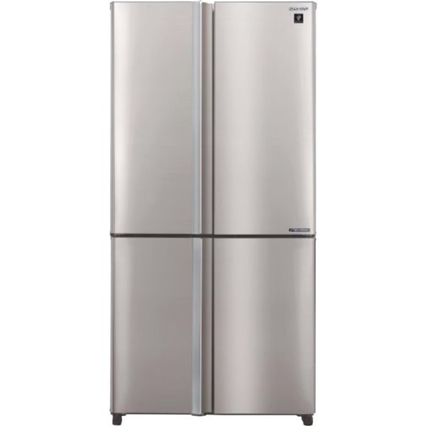 מקרר 4 דלתות מקפיא תחתון 611 ליטר נטו Sharp SJ-9270-IN עם התקן שבת מובנה - גימור נירוסטה אחריות ע"י היבואן הרשמי