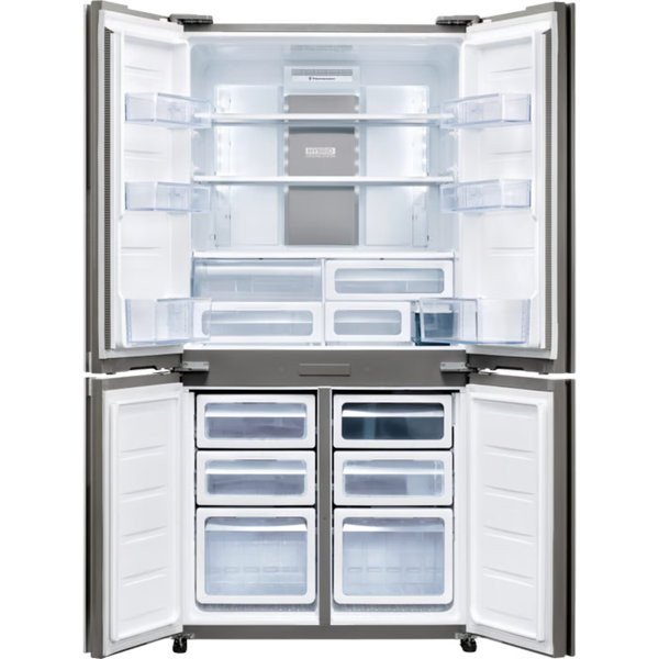 מקרר 4 דלתות מקפיא תחתון 611 ליטר נטו Sharp SJ-9270-IN עם התקן שבת מובנה - גימור נירוסטה אחריות ע"י היבואן הרשמי – תמונה 2