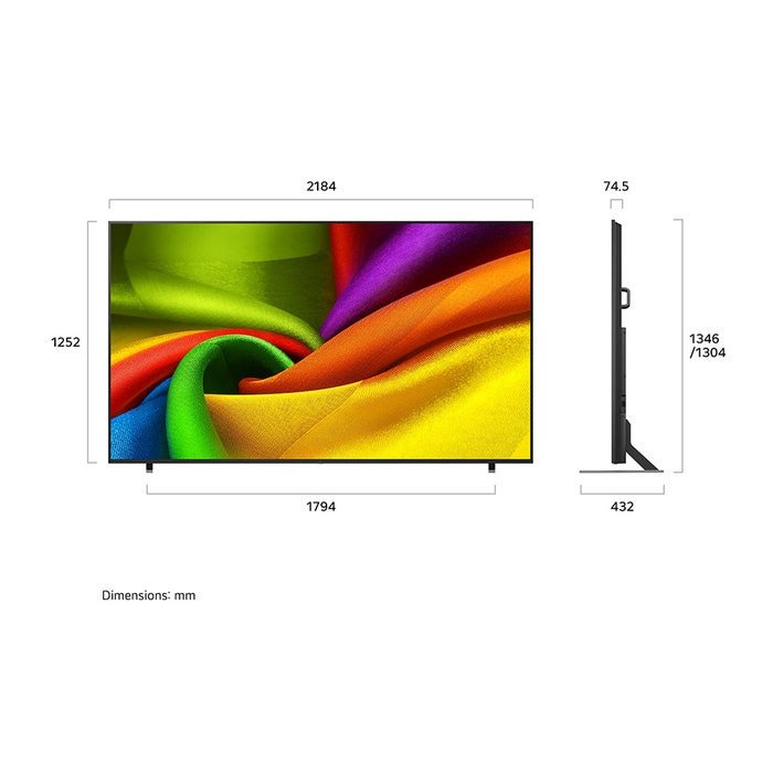 טלוויזיה "98 חכמה LG NANO UHD AI ברזולוציית 4K דגם: 98NU850B6LB – תמונה 3