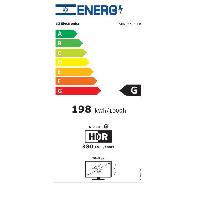 טלוויזיה "98 חכמה LG NANO UHD AI ברזולוציית 4K דגם: 98NU850B6LB – תמונה 2