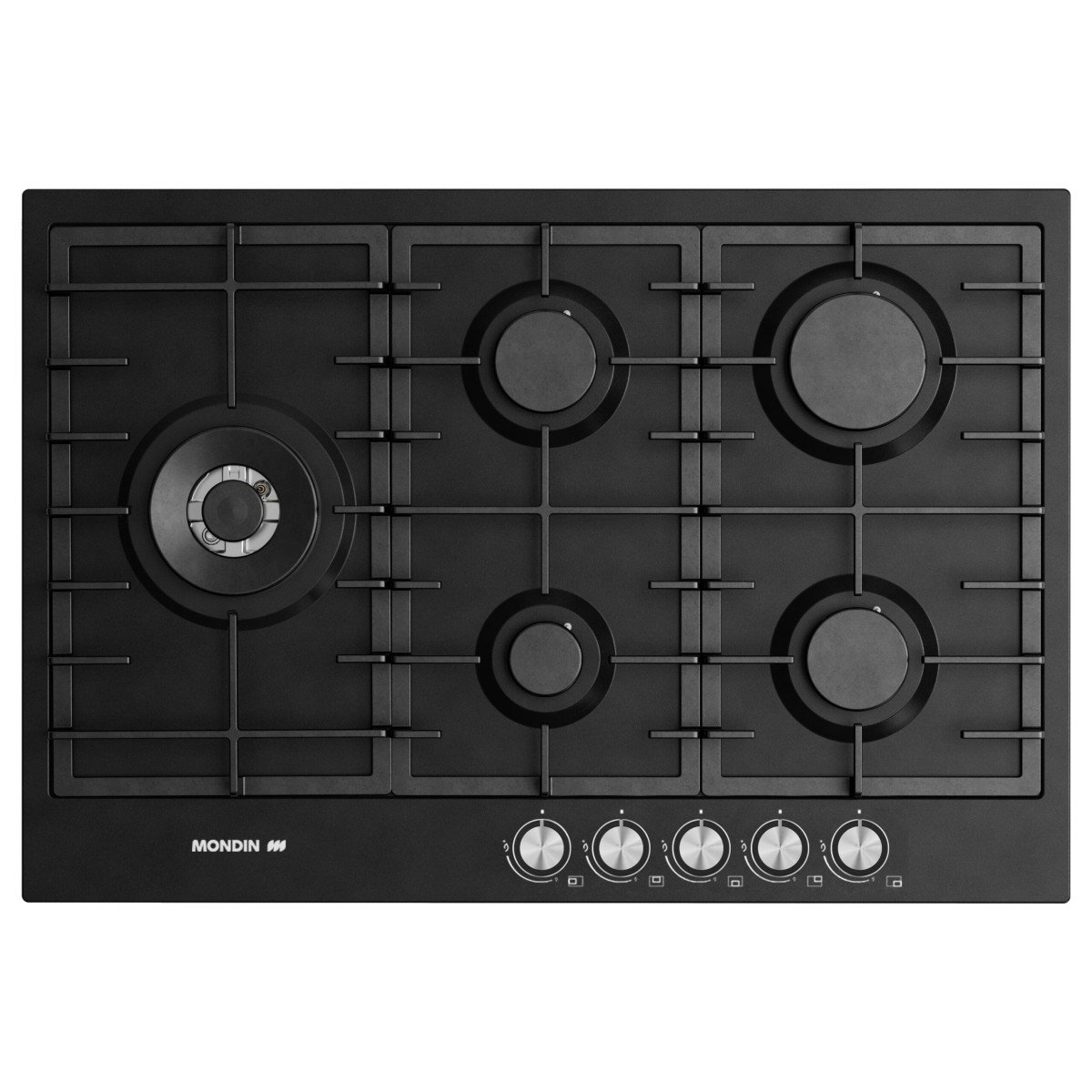 כיריים גז 75 ס"מ שטוחות MONDIN FB755VPGL-BK