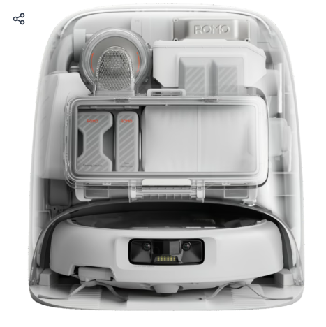 שואב אבק רובוט DJI Romo P - שנתיים אחריות ע"י היבואן הרשמי