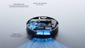 שואב אבק רובוטי ECOVACS DEEBOT X11Omni Cyclone - גימור ברונזה מטאלי שלוש שנות אחריות ע"י היבואן הרשמי  Mark Shop