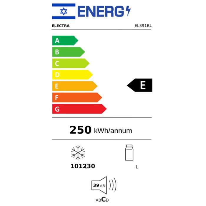 מקרר מקפיא תחתון 331 ליטר נטו רטרו Electra EL391BR - גימור בז' – תמונה 3