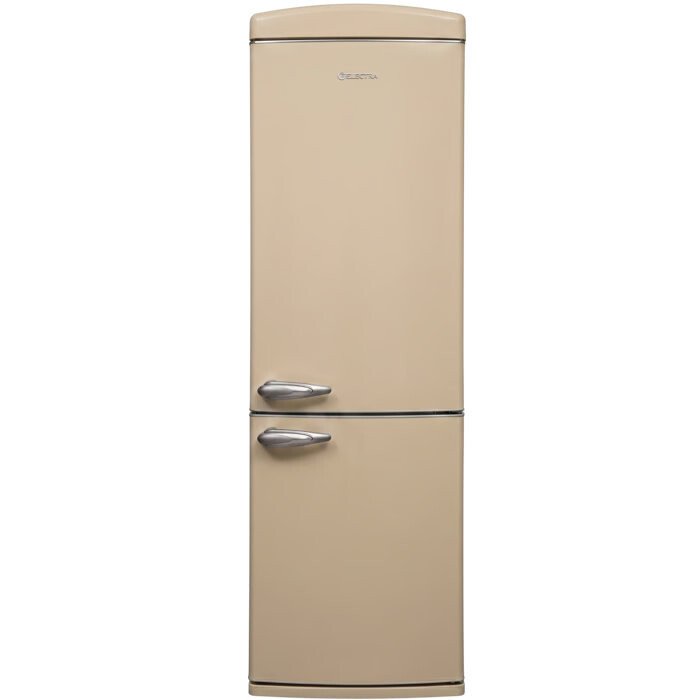 מקרר מקפיא תחתון 331 ליטר נטו רטרו Electra EL391BR - גימור בז'